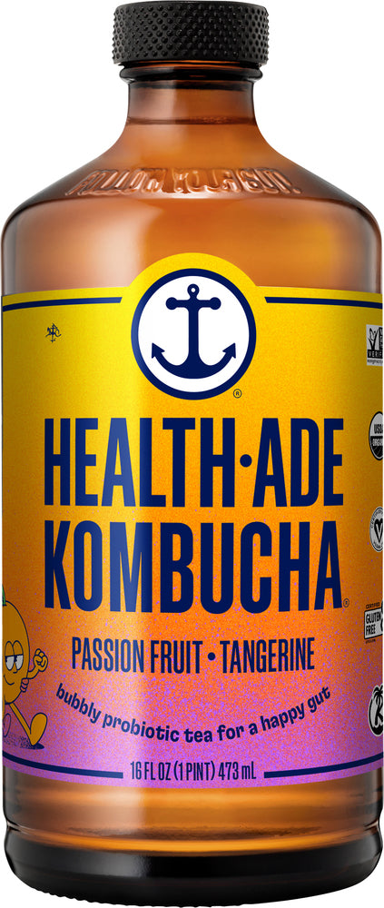 HEALTH ADE KOMBUCHA PASSION FRUIT  TANGERINE