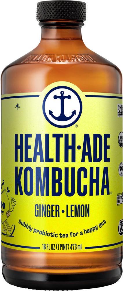 HEALTH ADE KOMBUCHA  GINGER LEMON