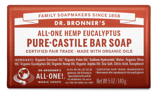 DR.BRONNER SOAP  BAR  EUCALYPTUS