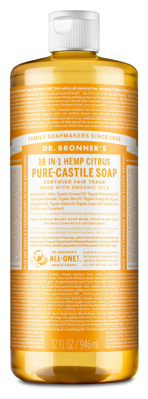 DR.BRONNERS SOAP LIQUID CITRUS ORANGE